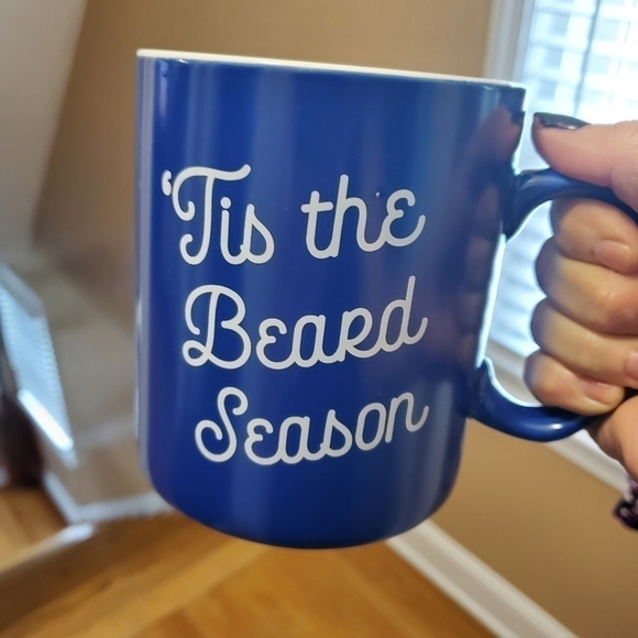 Tis the Beard Season Blue Jumbo Mug 28 oz. - Picture 5 of 6